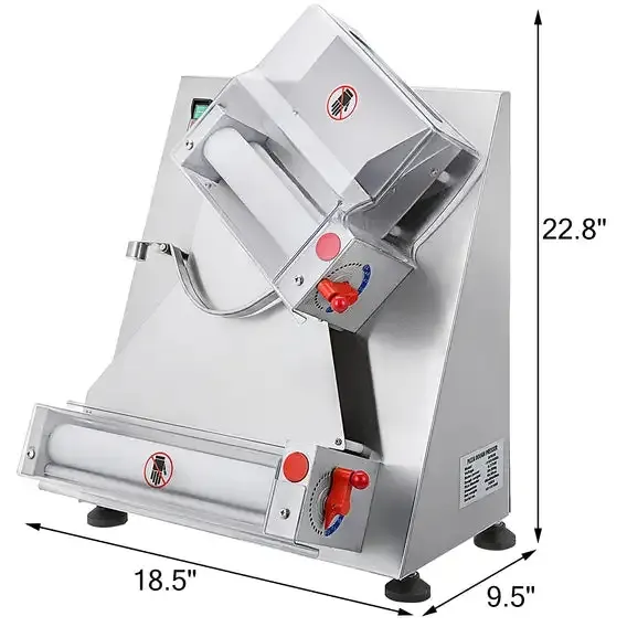 12-15 Inch Semi Automatic Pizza Somerset Dough Sheeter Dough Presser of Pizza Dough Roller