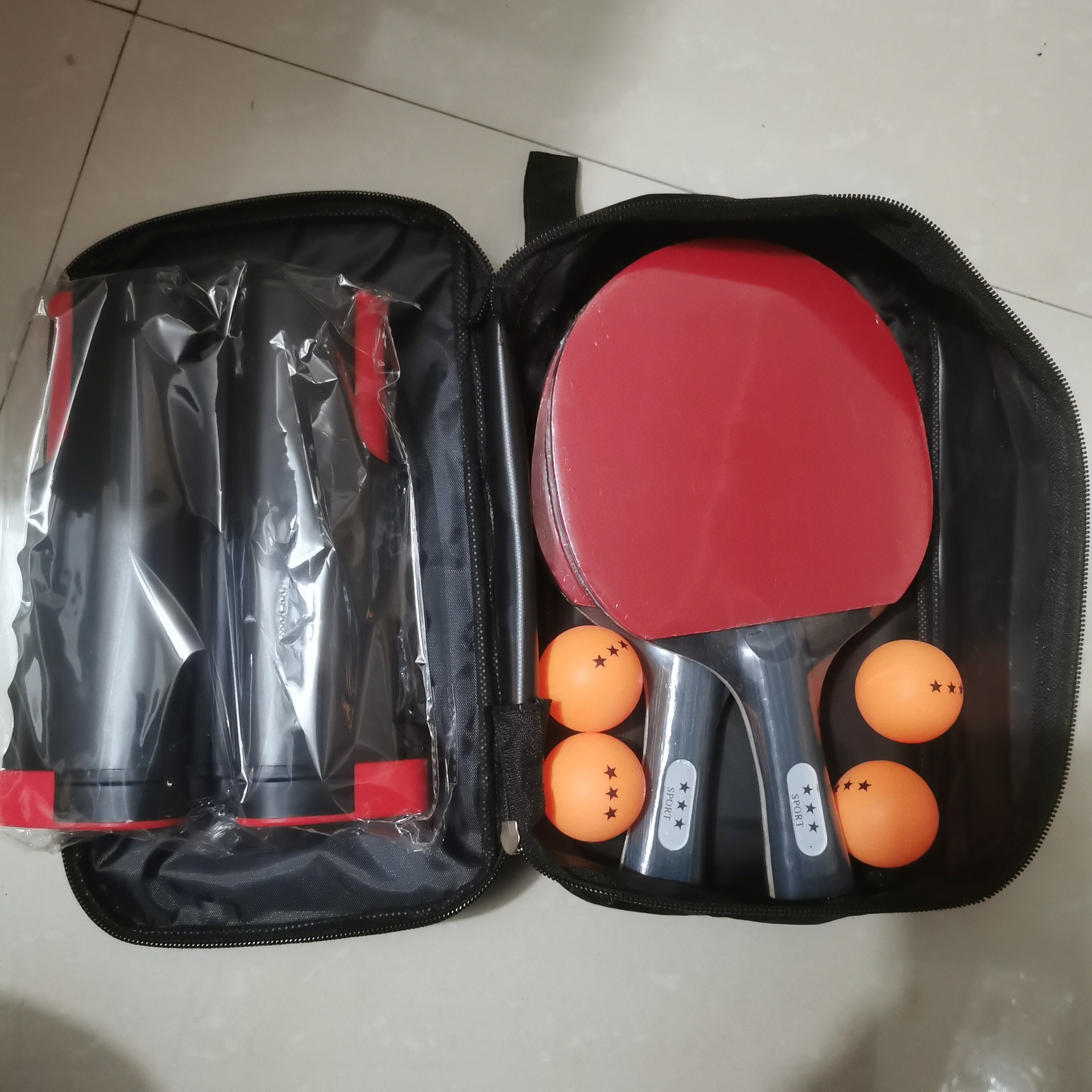 Red net 2racket 3ball