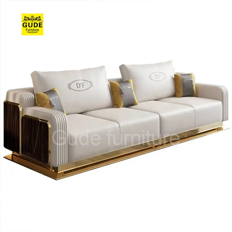 Luxe Moderne Lederen Woonkamer Sofa Set Van Hoge Kwaliteit Huismeubilair