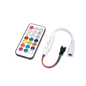 แผงควบคุม LED ขนาดเล็ก RF ขนาด21คีย์สำหรับ WS28112812B แถบแสง8A รีโมทคอนโทรล - Product Image 4