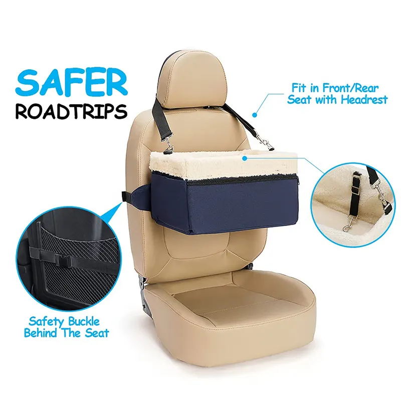 Protetor de assento de carro para cachorros, de alta qualidade, até 25lbs, impulsionador de assento para cães pequenos