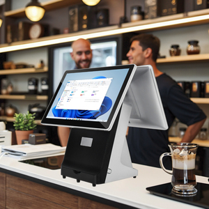 15.6 Inch All-In-One POS <strong>System</strong> Dual Touch Screen Display <strong>with</strong> Windows <strong>System</strong> for Cash Register <strong>Operations</strong> - Product Image 1