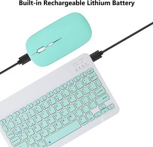 Mini-Computer Wiederauf ladbare Bluetooth-Tastatur Maus Combo Office-Tastatur Combo Für Ipad Ios Android Windows - Product Image 5