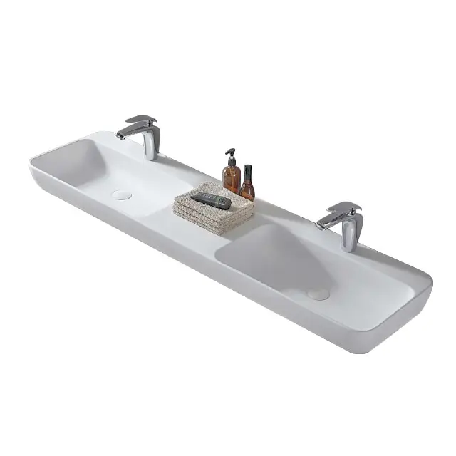 洗面台100% 純粋アクリル浴室固体表面人工石カウンタートップ