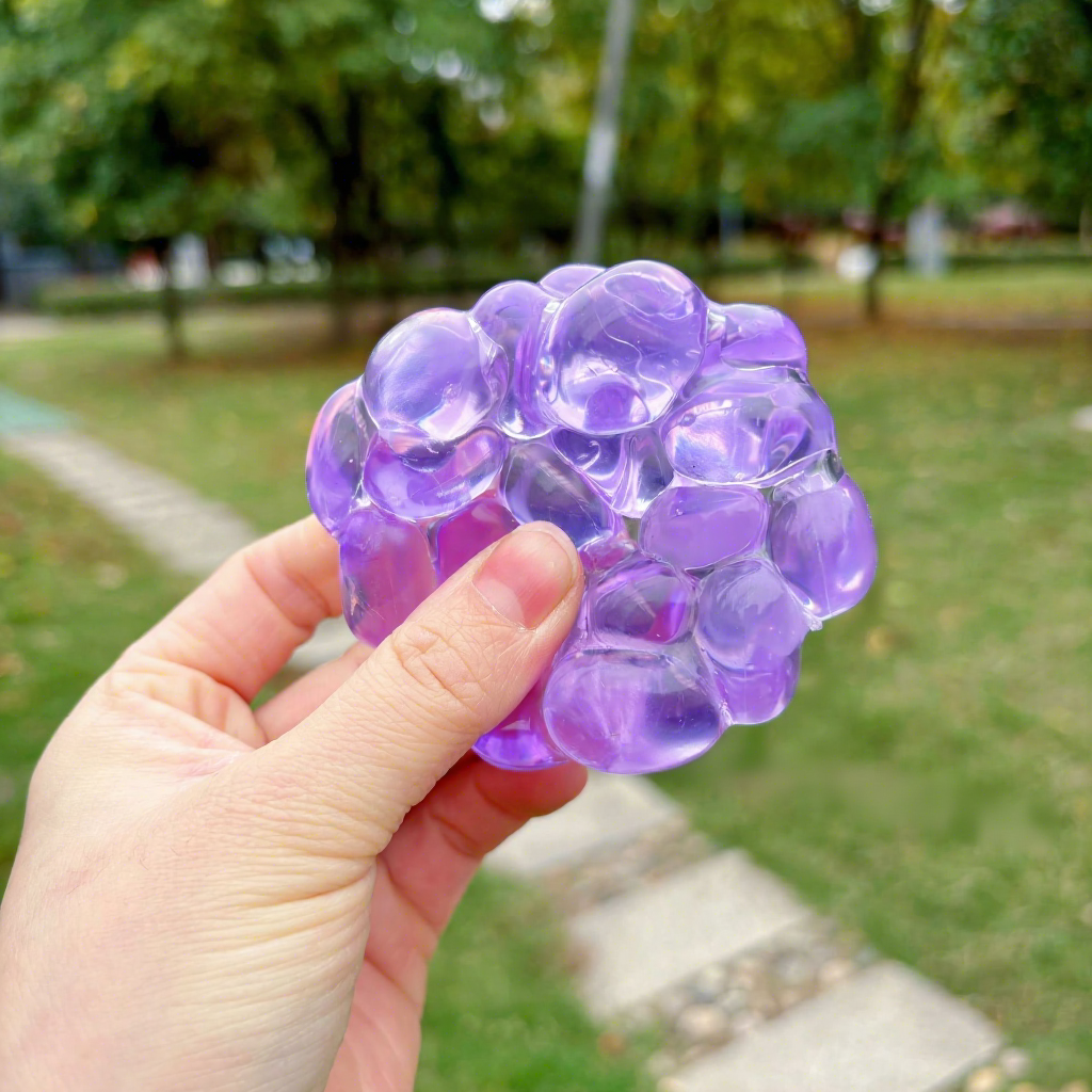 Boule à chatter violette
