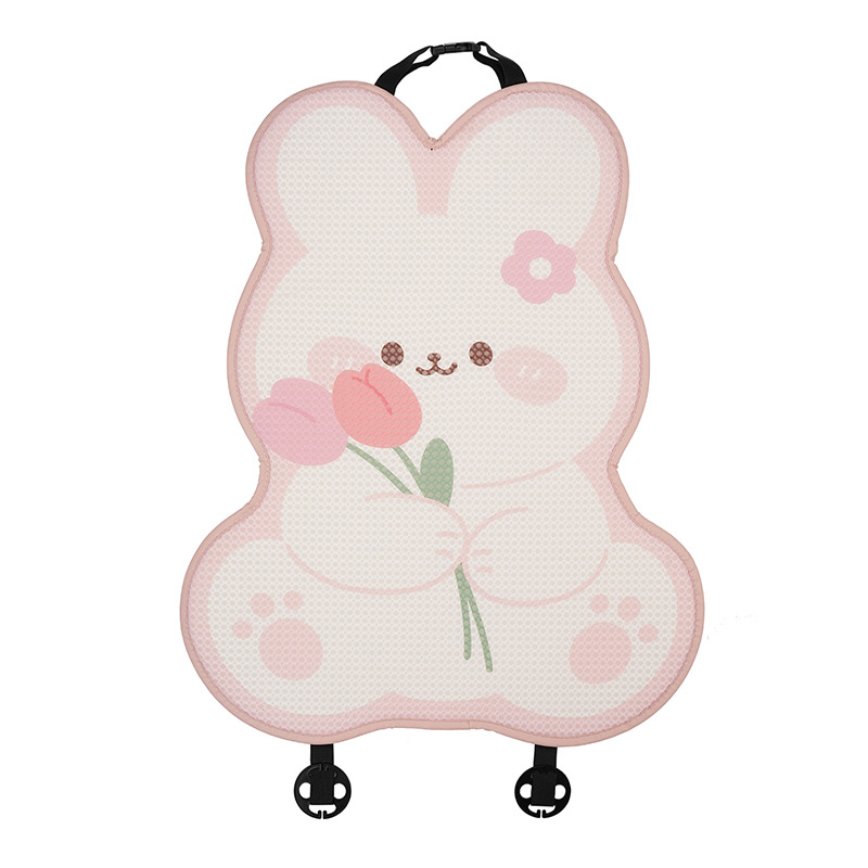 Coussin de siège et dossier lapin tulipe 3D en nid d'abeille