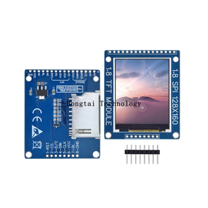 Módulo TFT LCD de 1,8 pulgadas con placa posterior de PCB Puerto serie SPI DC 3V-5V Solo se requieren 4 IO - Product Image 1