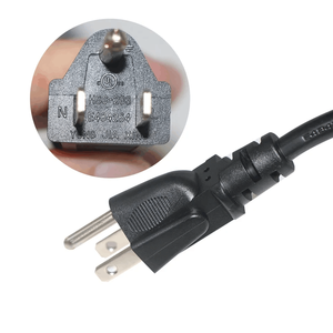 NEMA 5-15P to IEC C13 Cable 3-Wire Appliance and Power Tool <strong>Cord</strong> 6 ft <strong>18</strong> <strong>AWG</strong> Black Power <strong>Cord</strong> - Product Image 3