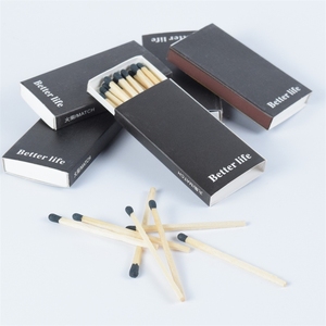 Lower MOQ Safe Wholesale Price Small Matchbox Customized 48mm Colored Waterproof <strong>Matches</strong> for Candle Matchsticks