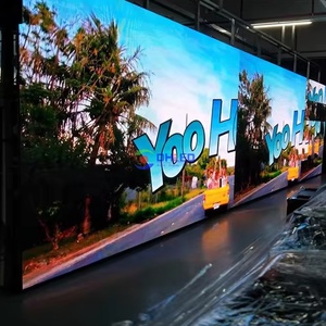 P8 Fácil instalación Pantallas Led Publicidad comercial Cartelera Al Aire Libre Fijo Impermeable Led Video Wall 8mm Módulo de pantalla Led - Product Image 1
