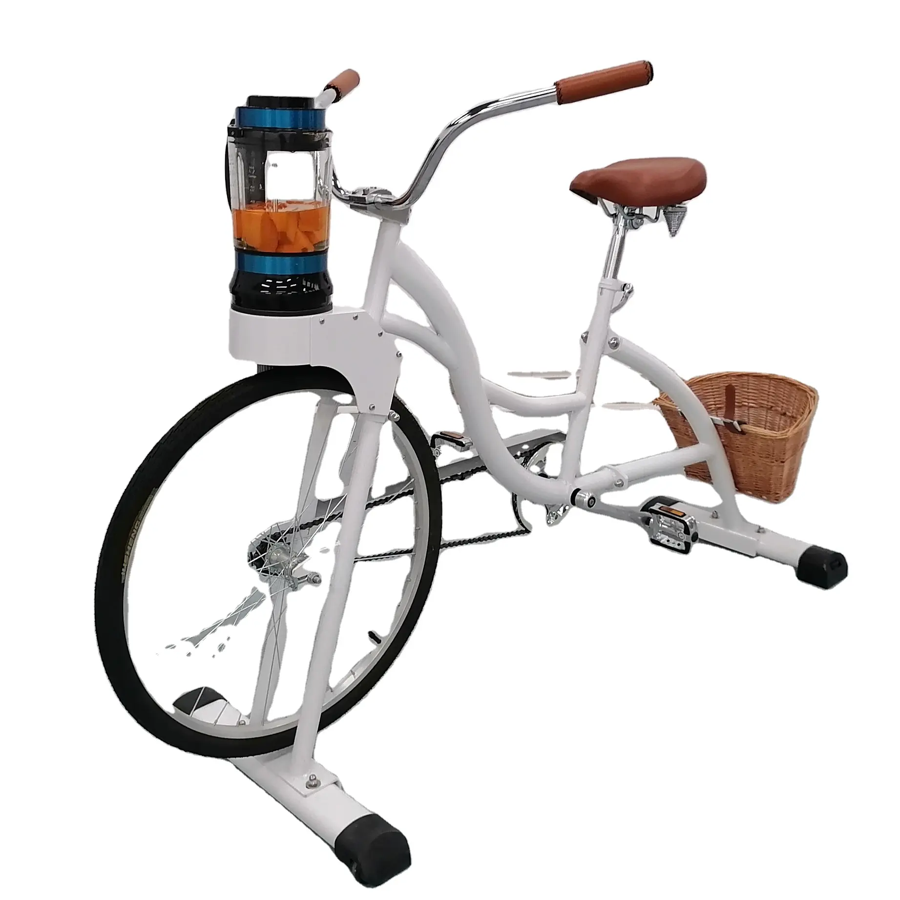 EXI kruvazör bisiklet beyaz yetişkin kullanımı pedal blender smoothie spor bisiklet