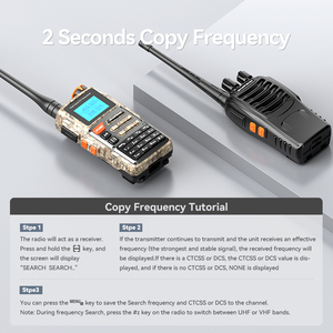 Baofeng UV-K69 Walkie Talkie 5W UV-K6 UV-K61 hai cách phát thanh 50-600MHz đầy đủ ban nhạc nhận được Loại C phí không khí ban nhạc DTMF noaa - Product Image 3