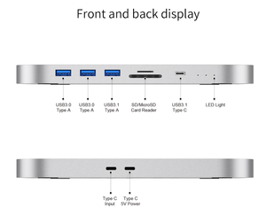 MC25 <strong>Pro</strong> 10Gbps Type C Docking Type C Hub M.2 NVMe NGFF 2.5 SATA SSD/HDD Enclosure for <strong>Apple</strong> <strong>Mac</strong> Mini 2020 M1 Chip - Product Image 5