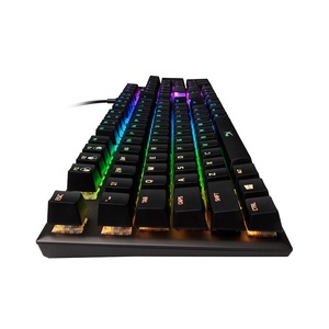 Aloi fps teclado mecânico com fio rgb (teclado mecânico de jogo alimentação, teclado de galinha) aloi fps versão rgb h