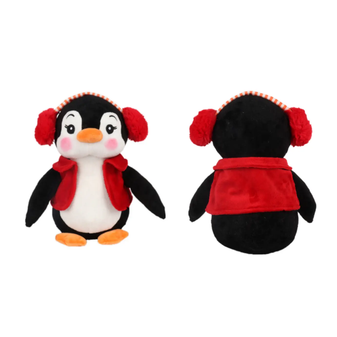 Mini giocattoli di peluche personalizzati di pinguino di natale per bambini