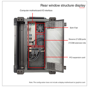 Pantalla múltiple, pantalla múltiple, 6 pantallas, chasis portátil reforzado, Dron, comando remoto, sistema de valores, comercio, chasis de computadora - Product Image 5