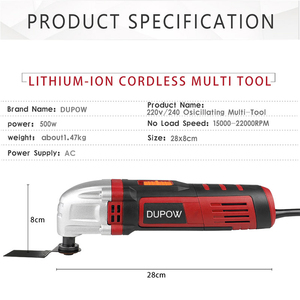 400W <strong>Oscillating</strong> <strong>Multi</strong> <strong>Tool</strong> Electric Corded <strong>Oscillating</strong> <strong>Tool</strong> Kit - Product Image 5