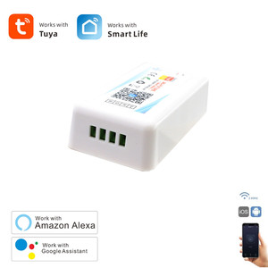 DC5-24V RGB RGBW LED控制器Tuya智能谷歌手机/亚马逊Alexa语音IOS/Android应用程序控制器 - Product Image 4