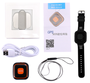 ReacFar Micro儿童GPS追踪器项链老人警报GPS追踪定位器，GSM sim卡个人迷你儿童手表GPS追踪器 - Product Image 6