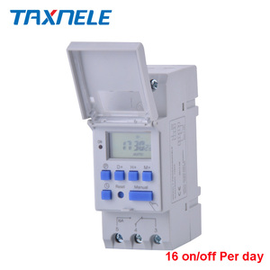 Elettronico settimanale 7 giorni programmabile digitale interruttore temporale relè controllo AC 220V 230V 12V 24V 48V 16A Din Rail Mount THC15A - Product Image 4
