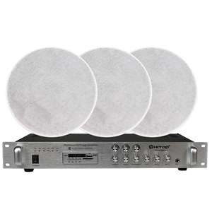 80W for Bluetooth Power Amplifier USB SD AUX <strong>Inputs</strong> FM MP3 <strong>Source</strong> Mixer Receiver Metal Shell for Conference Background Music WiF - Product Image 5