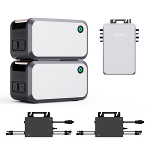 OMMO家用LiFePO4电池备用太阳能逆变器完整的家庭并网太阳能系统套件
