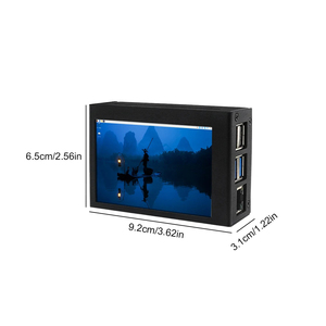 Custodia protettiva in metallo RPi5 Raspberry Pi 5 per 3.5 pollici Touch Screen supporta l'installazione di ventola di raffreddamento e dissipatore di calore per RPi5 - Product Image 6