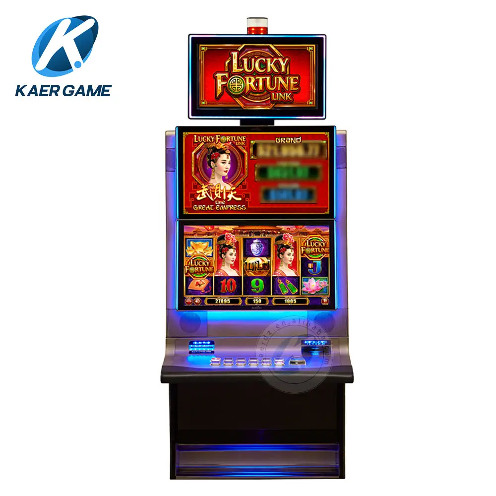 Amerika beliebt 21,5 Zoll Doppelbildschirm Unterhaltung Arcade Spielmaschine Duo Fu Duo Cai-Gold