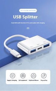Tre-in-One ad alta velocità Mini lettore di schede OTG per IOS e Android tipo-C telefono cellulare trasferimento USB Multi-porta con lettura TF - Product Image 3