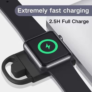 Mini taşınabilir manyetik kablosuz şarj tip C ve USB A çift bağlantı noktaları trend seyahat şarj cihazı Apple Watch SE/9/8/6/5/4/3/2 - Product Image 5
