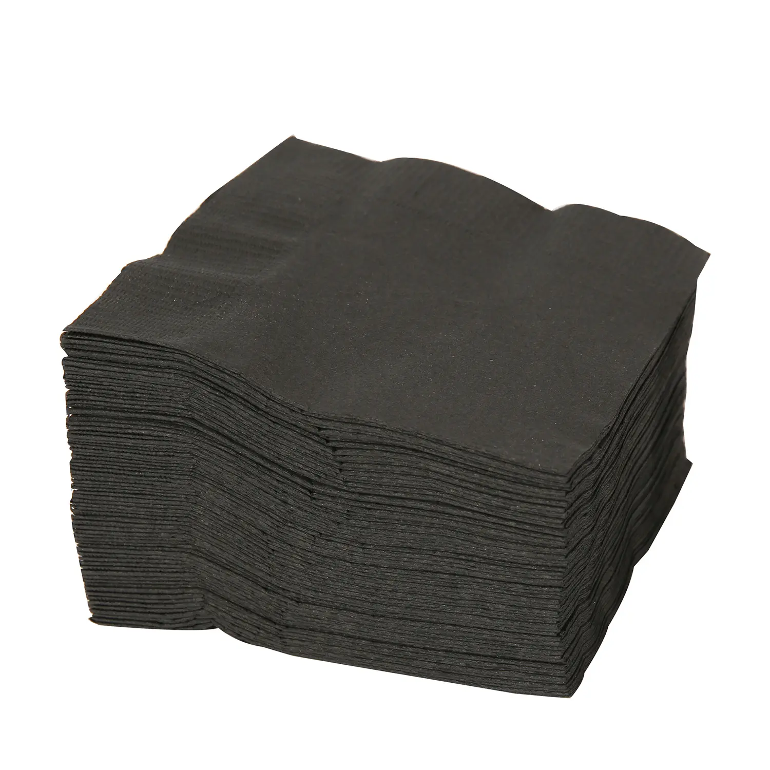 कस्टम लोगो मुद्रित 2-प्लाई ब्लैक डिनर नैपकिन वर्जिन वुड पल्प 40 सेमी रेस्तरां और कॉफी शॉप रैप स्टाइलिश बैग नाम नैपकिन