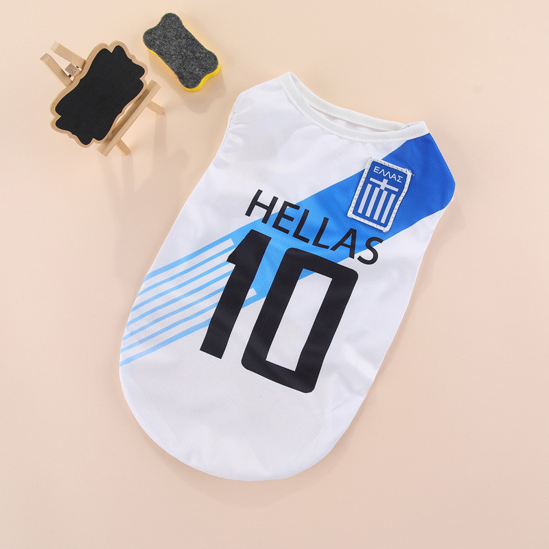 Greek blue and white vest