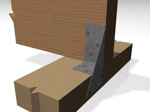 Ba Grip một hồ sơ trước cong phải cho Tie-Down và góc bên phải khớp, sàn và pergola xây dựng - Product Image 5