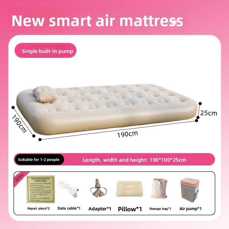 white Single person low model comes with a pillow