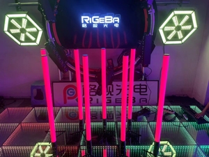360度屋外ワイヤレスバッテリー垂直丸型DMX RGBWA 5in1LedピクセルバーチューブLEDライトイベント用 - Product Image 3