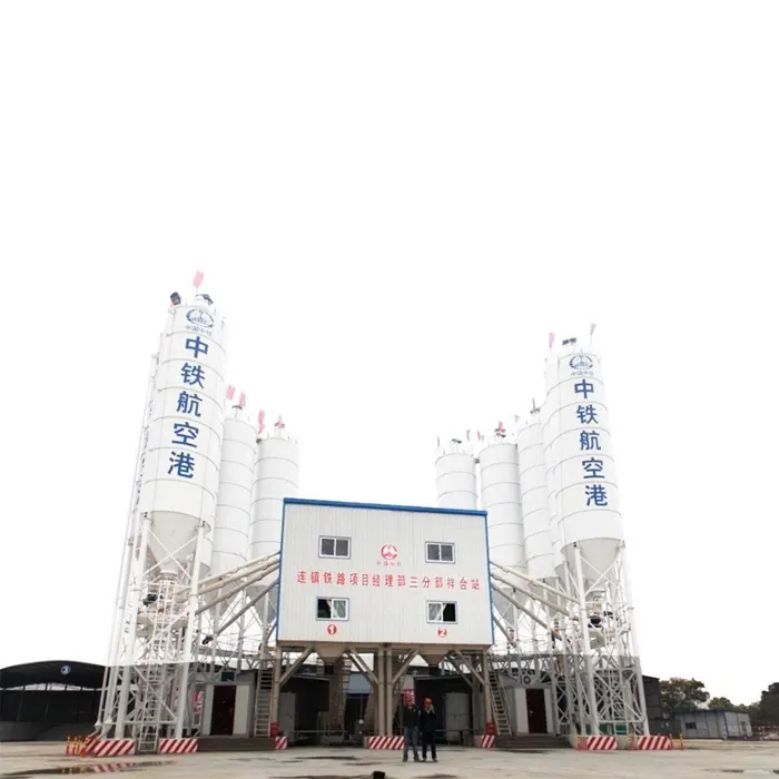 Çin XCM G HZS120V HZS120VG karıştırma tesisi 120m 3/h kuru karışım beton santrali satılık