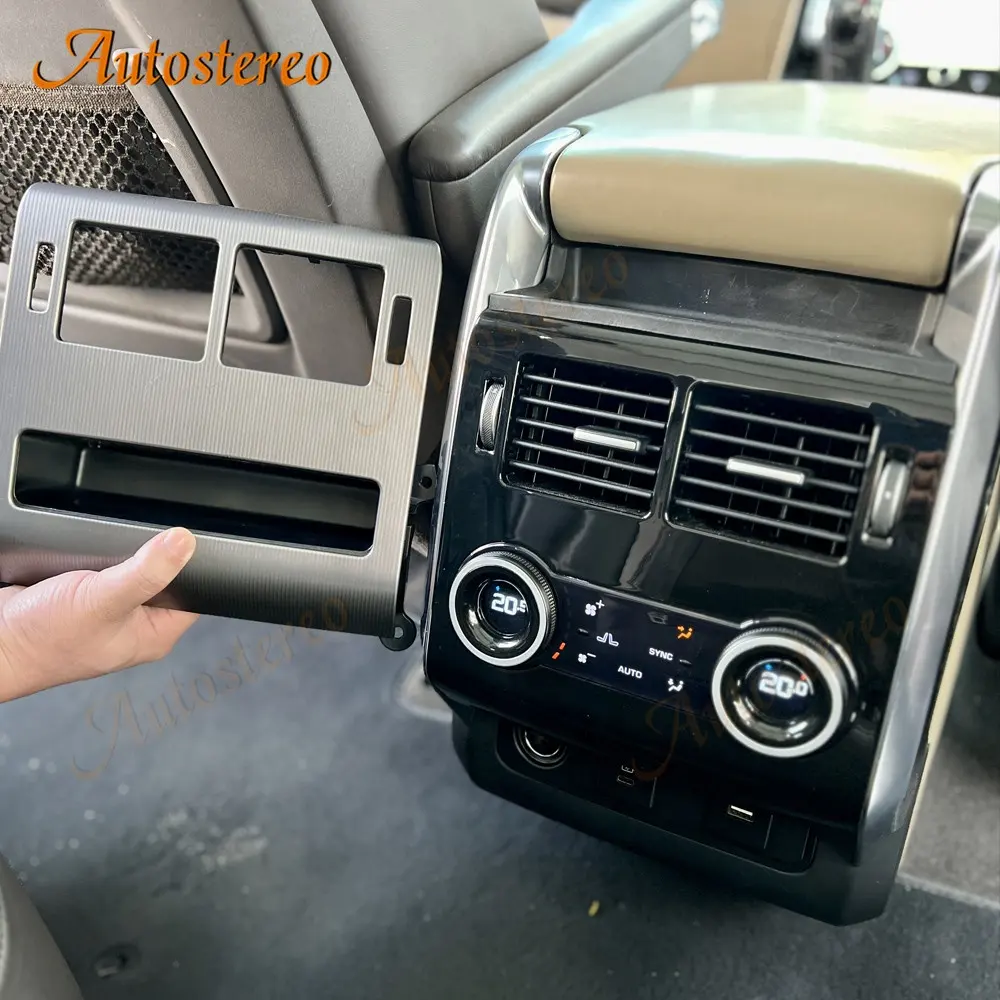 Araba arka LED AC kontrol paneli klima için Land Rover Range Rover Sport 2014-2017 Vogue 2013-2017 Outlet yükseltme iç