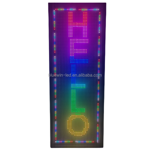 Cartellone a LED a scorrimento a led per negozio variabile all'aperto con segno di programma WIFI pubblicitario multicolore a colori a schermo mobile a LED - Product Image 3