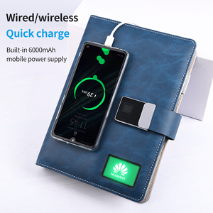 Cuaderno inteligente Digital con pantalla LCD MP4 de 4,3 pulgadas, Powerbank inalámbrico, negocios, bloqueo de huella dactilar, Bloc de notas diario - Product Image 2