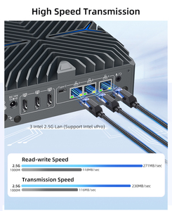 Barbone Fanless <strong>Mini</strong> Pc 14th Gen Ultra5 125U 12 Core <strong>14</strong> Threads Turbo 4.3 GHZ Win11 Pro WiFi <strong>Mini</strong> Pcs - Product Image 2