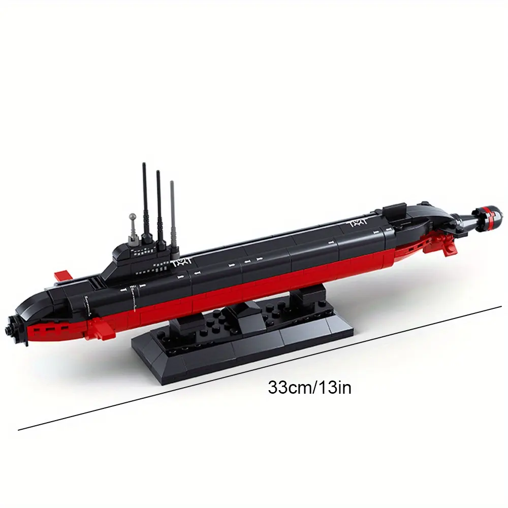 潜水艦モデル軍用ミサイル武器キット-完璧なギフトパズル面白いおもちゃキッズビルディングブロック