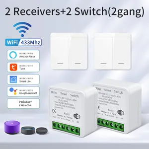 Tuya Smart Life Wireless-Schalter für LED-Beleuchtung Wifi Smart 1 2 3-Gang-Fernbedienung Alexa Google RF 433MHz ZigBee-Netzwerk - Product Image 6