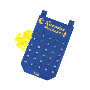 Customized Felt Ramadan Advent Countdown Calendar With Stars - Product Image 3