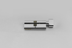 Cilindro de cerradura de puerta sólida de perfil europeo Cilindro cromado Cerradura de cilindro abierto único con 5 llaves de hierro de computadora - Product Image 3