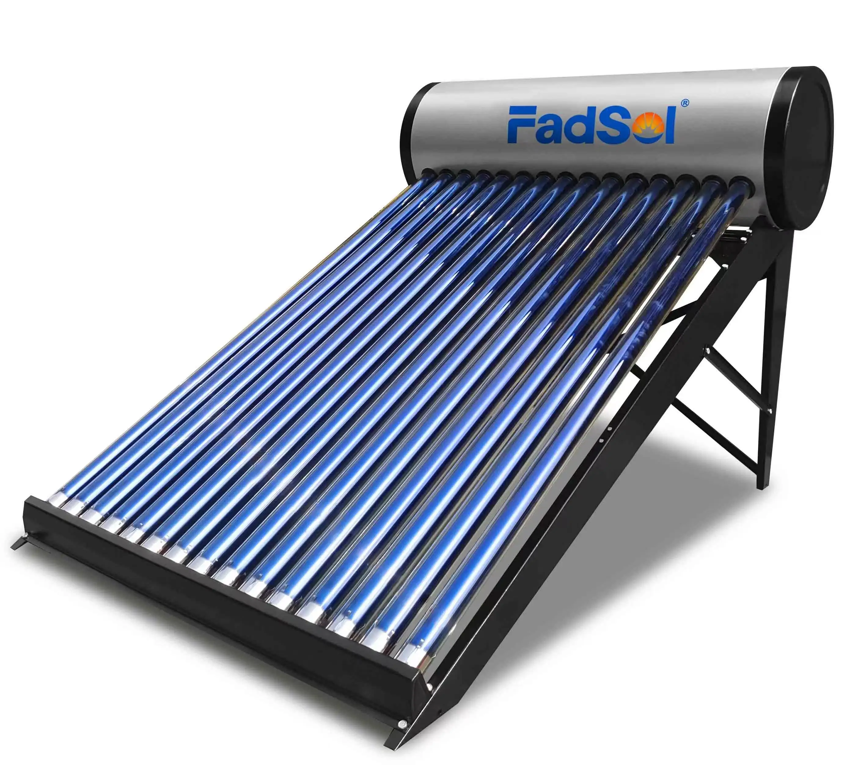 Calentador de agua solar 150L Calentador de agua solar Sistema de calentador de agua solar no presurizado para el hogar Hotel o comercial