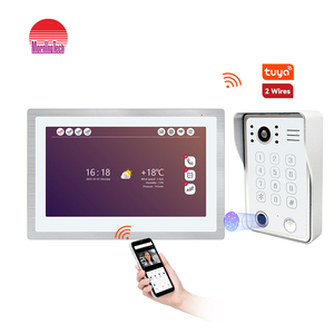 Intercomunicador de Audio bidireccional de 10,1 pulgadas compatible con detección de movimiento con sistema de teléfono de videoportero de alarma para Villa - Product Image 1
