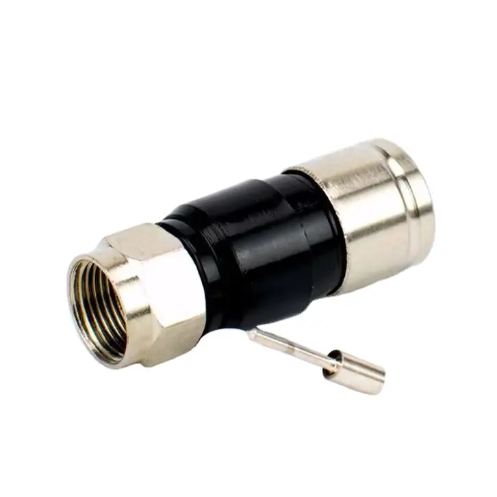 Usine Rg59 Rg11 câble coaxial connecteur coaxial extrusion Rg6 connecteurs de type f câble connecteur TV