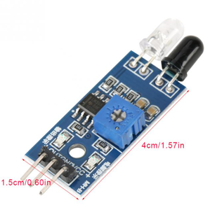 Módulo de Sensor reflectante de evitación de obstáculos por infrarrojos para Robot de coche inteligente Ar Duino, fotoeléctrico reflectante de 3 cables, IR de 1 a 2