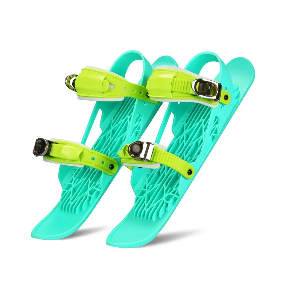 Vendite calde Mini pattini da sci corti regolabili sci da neve per scarpe invernali pattini da neve corti Snowblades skibards Snow Short Skiboard