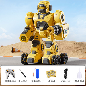 Nuovo stile 4 ruote Spray RC robot con la fucilazione bomba d'acqua telecomando robot giocattolo a piedi gioco di programmazione giocattoli per bambini - Product Image 5